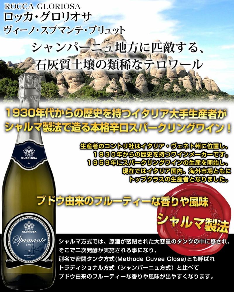 人気 スパークリングワインセット 辛口 瓶内二次発酵 金賞入り 7
